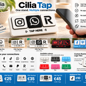 Cilia Tap modular NFC business stand